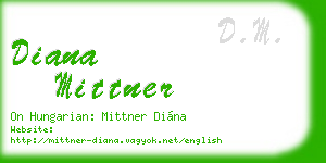 diana mittner business card